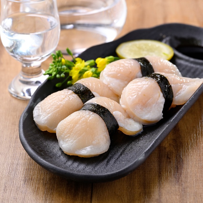 天然平貝　むき身10個セット(大サイズ) (送料無料)(貝柱のみ)