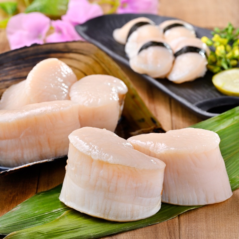天然平貝　むき身10個セット(大サイズ) (送料無料)(貝柱のみ)