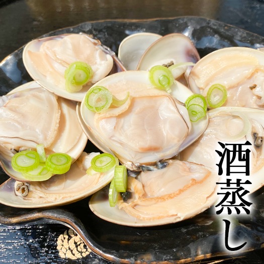 (酒蒸し・焼きサイズ） 天然はまぐり 三河湾産 500g　砂抜き済み  温めるだけで殻がパッと開く　（冷凍）（大サイズ）