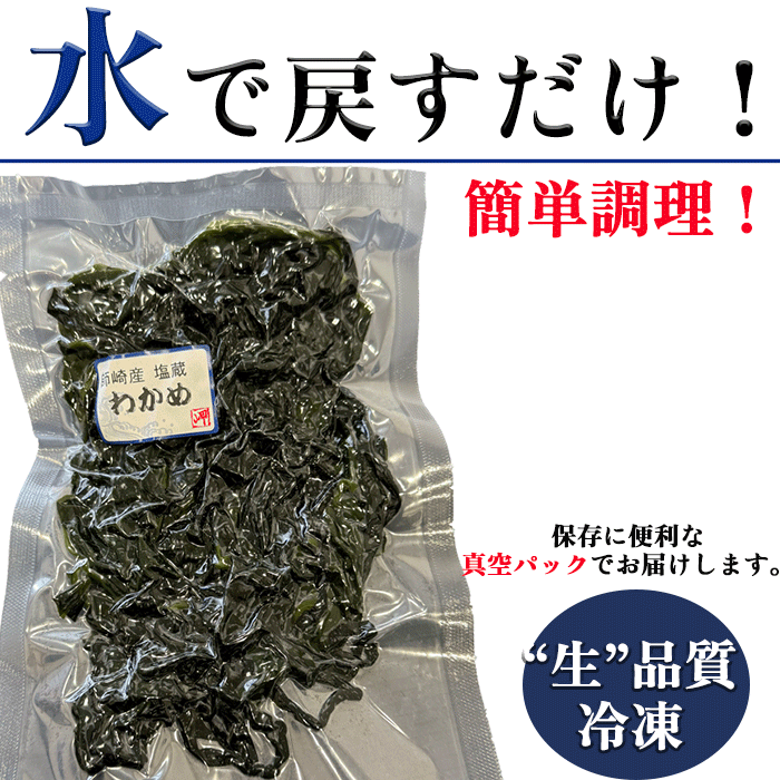 モッチモチ！お刺身わかめ (塩蔵わかめ)【知多半島直送】