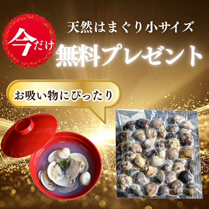(200g蛤無料プレゼント中)（お吸い物） 小サイズ 天然本はまぐり　500g×２袋　(冷凍)