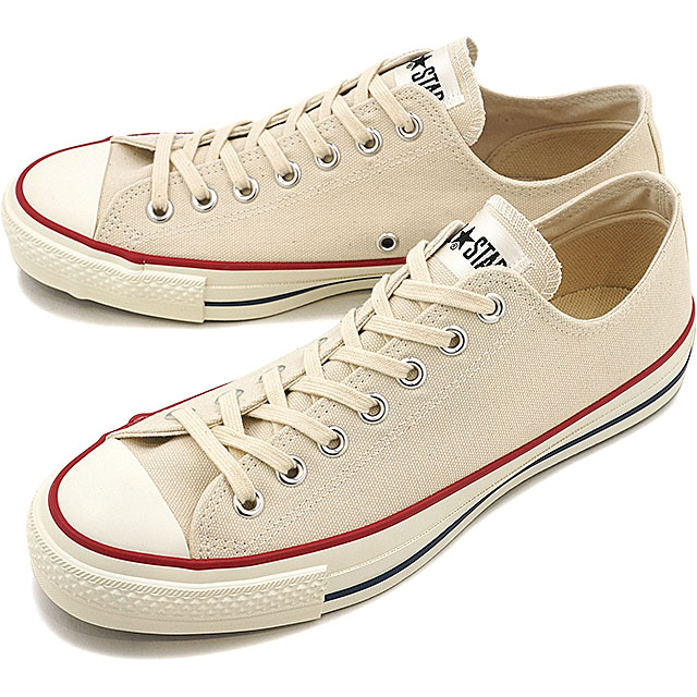 【国産モデル】コンバース キャンバス オールスター J ローカット CONVERSE CANVAS ALL STAR J OX ナチュラルホワイト （32167710）