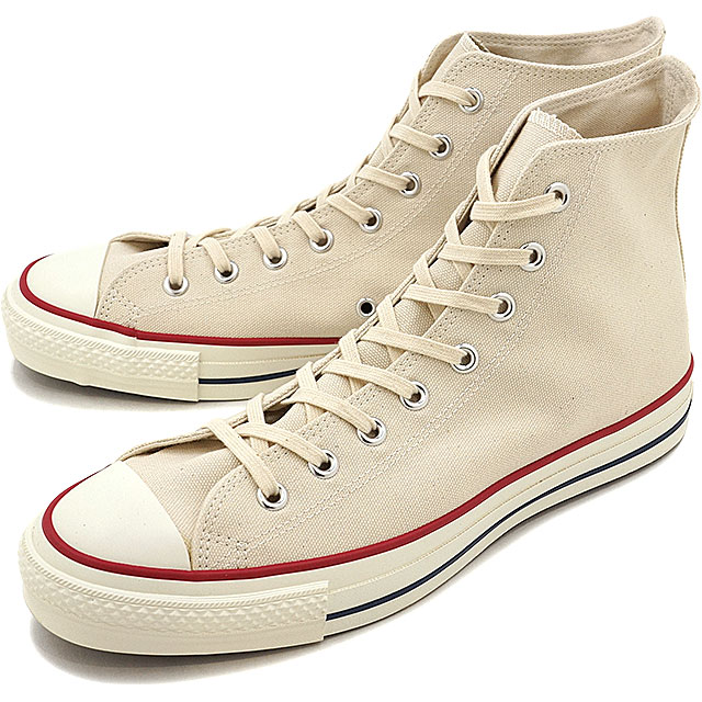 【国産モデル】コンバース キャンバス オールスター J ハイカット CONVERSE CANVAS ALL STAR J HI ナチュラルホワイト （32068430）