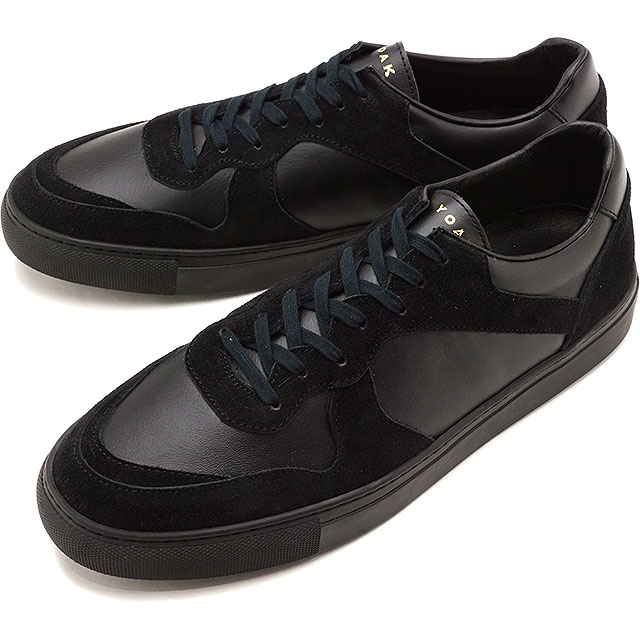 【返品送料無料】ヨーク YOAK 国産スニーカー ユリス ULYSE [ SS20] メンズ 日本製 レザーシューズ 靴 BLACK/BLACK ブラック系