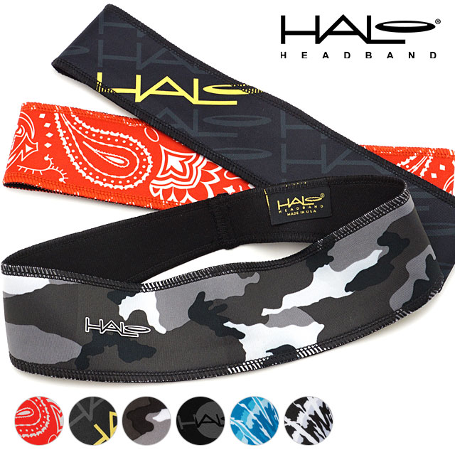ヘイロ HALO 目に汗が入らないヘッドバンド HALO グラフィック プルオーバータイプ [H0024] フリーサイズ 吸汗 速乾 ランニング サイクリング スポーツ ワークアウト 【メール便配送】