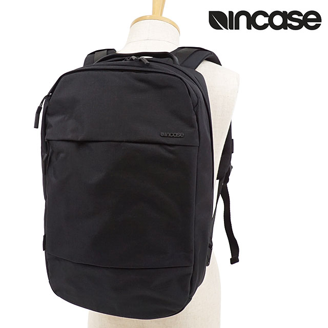 インケース Incase リュック シティーコンパクトバックパック ウィズ コーデュラナイロン City Compact Backpack with Courdura Nylon [137211053001 SS21] メンズ・レディース 鞄 デイパック 通勤通学 BLACK ブラック系