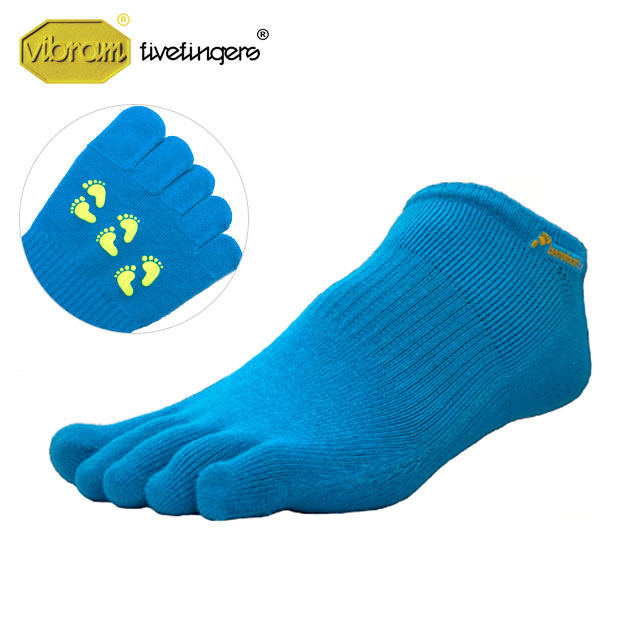 ビブラムファイブフィンガーズ Vibram FiveFingers ベアフットソックス ショート 滑り止め有り [20A1104 SS21] メンズ・レディース 日本製 5本指靴下 アンクル スニーカーソックス BLUE ブルー系【メール便配送】