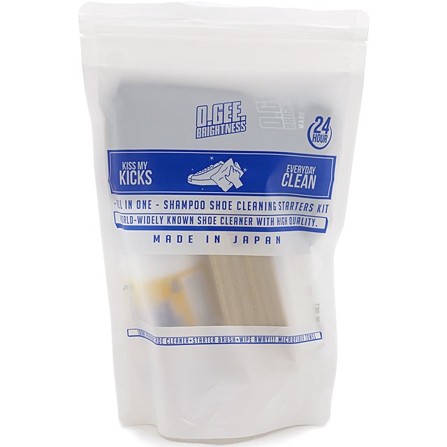 オージーブライトネス O.GEE.BRIGHTNESS スニーカー ケア クリーナー・ブラシ＆タオル セット スターターキット [OGB-008 FW21] STARTER KIT 靴用 汚れ落とし 靴磨き 携帯用 シューズクリーナー