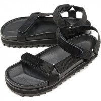 【返品送料無料】ヨーク YOAK メンズ レザーサンダル [SS22] NORMAN 日本製 ビブラム シャークソール BLACK|YOAK（ヨーク）|YOAK（ヨーク）