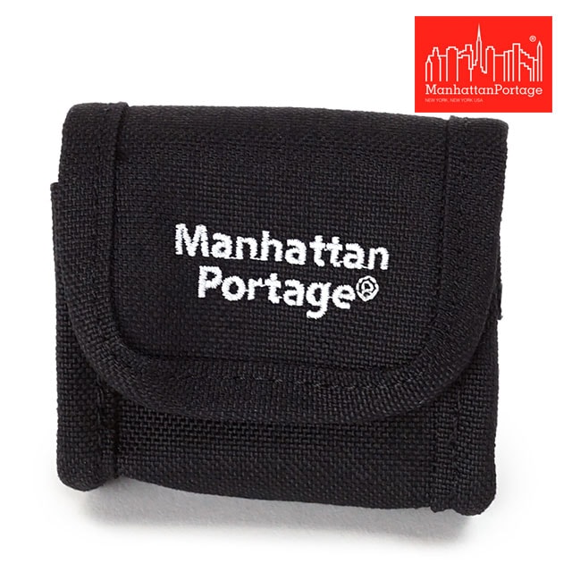 マンハッタンポーテージ Manhattan Portage コブルヒル エアポッズポーチ [MP2018 FW22] Cobble Hill AirPods Pouch メンズ・レディース アクセサリーポーチ イヤホンポーチ Black 黒 ブラック系【メール便配送】