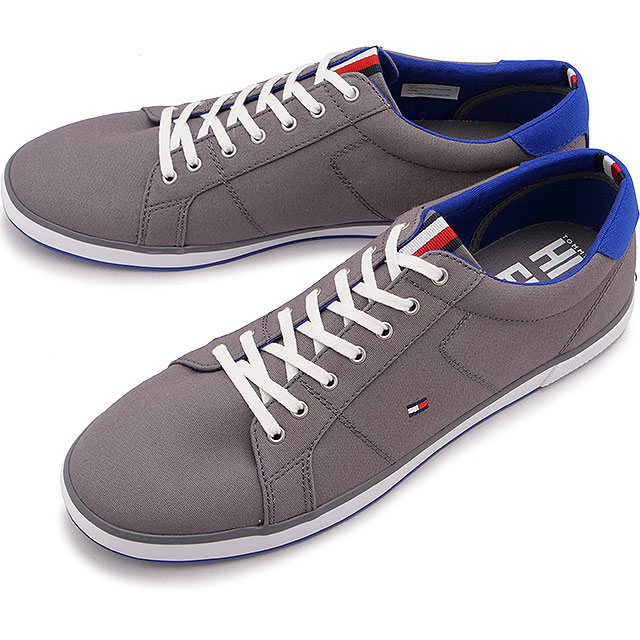 【SALE】トミーヒルフィガー TOMMY HILFIGER メンズ スニーカー H2285ARLOW 1D [FM00596-039 FW22] キャンバスシューズ STEEL GREY 灰 グレー系【s】