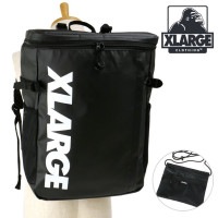 エクストララージ XLARGE カラビナ・サコッシュバッグ付き ボックススタイル バックパック [101231053008 SS23] XLARGE BOX STYLE BACKPACK メンズ・レデ