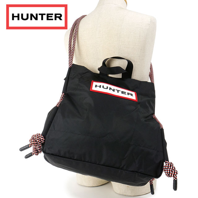 ǥХåСץ쥼ȡ̵ۡۥϥ󥿡 HUNTER ȥ٥ åץȥå ȡ [UBS1517NRS-RBO SS23] TRAVEL RIPSTOP TOTE 󥺡ǥ  ȡȥХå black/red box logo