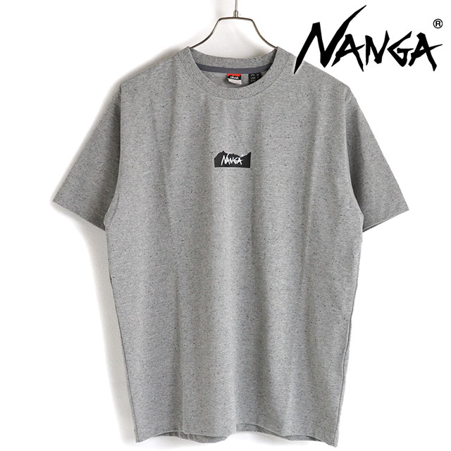 ナンガ NANGA メンズ エコハイブリッドマウンテンロゴTシャツ [NW2211-1G208 SS23] ECO HYBRID MT LOGO TEE トップス 半袖 クルーネック ショートスリーブ GRY【メール便配送】