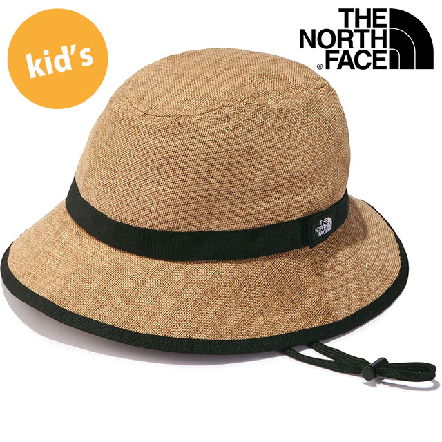 ザ・ノース・フェイス THE NORTH FACE キッズハイクハット [NNJ02308-NA SS23] Kids' HIKE Hat 男の子・女の子 TNF 子供用 麦わら帽子 ウォッシャブル ストローハット 速乾 ナチュラル【メール便配送】  正規取扱店