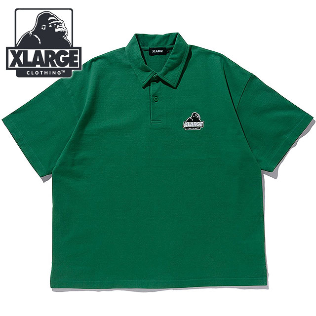 ̵ۡSALEۥȥ顼 XLARGE  ƥå OG ݥ [101232013011 SS23SPOT] SLANTED OG POLO SHIRT x-large å顼 ȥåץ Ⱦµ GREEN  ꡼ϡts