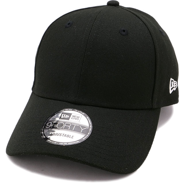 ニューエラ NEW ERA キャップ ベーシック [14525032] 9FORTY メンズ・レディース 帽子 定番 クロスストラップ サイズ調整可能 ブラック/スノーホワイト 正規取扱店