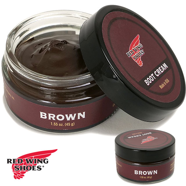 レッドウィング REDWING 純正ケア用品 ブーツクリーム [97112] Boot Cream 45g 靴 保革クリーム Made in USA ブラウン 正規取扱店