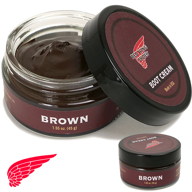 レッドウィング REDWING 純正ケア用品 ブーツクリーム [97112] Boot Cream 45g 靴 保革クリーム Made in USA ブラウン 正規取扱店