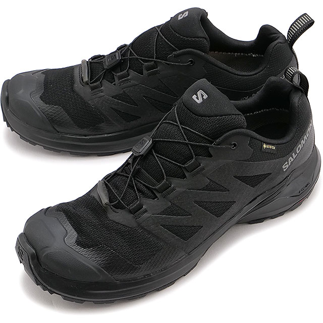 サロモン SALOMON メンズ トレイルランニングシューズ ゴアテックス [L47321100] X-ADVENTURE GTX 靴 スニーカー 防水 アウトドア Black/Black/Black 黒 ブラック系