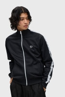 フレッドペリー FRED PERRY メンズ テープド トラックジャケット [J4620-198 FW23] TAPED TRACK JACKET トップス ジャージ上 ブルゾン トラックトップ BL