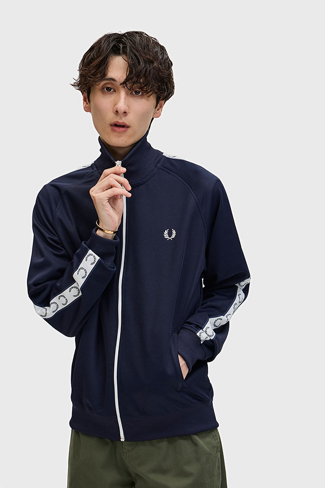 フレッドペリー FRED PERRY メンズ テープド トラックジャケット