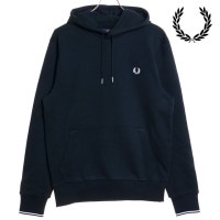 フレッドペリー FRED PERRY メンズ ティップド フーデッドスウェットシャツ [M2643-248 FW23] TIPPED HOODED SWEATSHIRT トップス プルオーバー パーカ