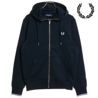 ̵ۥեåɥڥ꡼ FRED PERRY  աǥå å 롼 åȥ [J7536-795 FW23] HOODED ZIP THROUGH SWEATSHIRT ȥåץ ѡ NAVY  ͥӡ