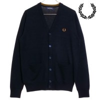 ̵ۥեåɥڥ꡼ FRED PERRY  饷å ǥ [K9551-795 FW23] CLASSIC CARDIGAN ȥåץ ˥å Vͥå NAVY  ͥӡ