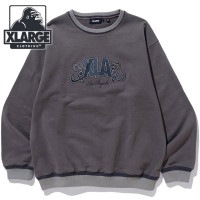 【30％OFF／SALE】エクストララージ XLARGE メンズ エンブロイダード クルーネック スウェットシャツ [101233012020 FW23] XLA EMBROIDERY CREWNEC