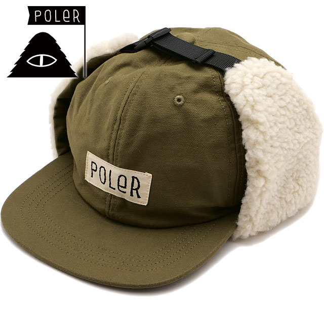 【40％OFF／SALE】ポーラー POLeR コットン ボアフラップ キャップ [233MCV0084 FW23] COTTON BOA FLAP CAP メンズ・レディース 帽子 パイロットキャップ 耳あて付き 防寒キャップ OLIVE 【s】
