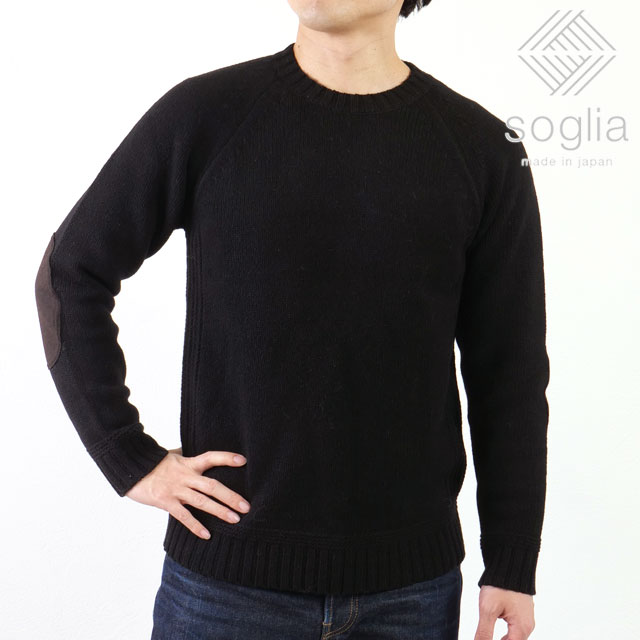 ソリア Soglia ランドノア セーター [FW25] LANDNOAH Sweater クルーネック ニット 日本製 Black