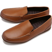 ̵ۥåݡ ROCKPORT  åݥ ޥ륳 åץ [CJ2276 FW23] Malcom Slip On 쥶塼 奢뷤 TAN ֥饦