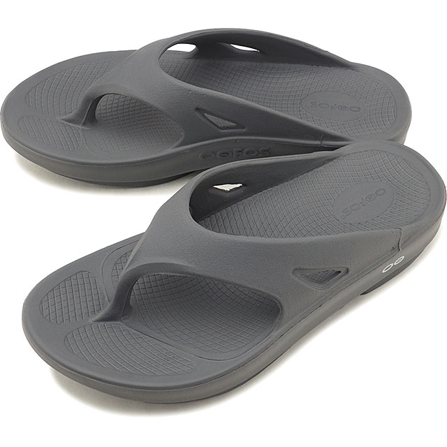 【6か月保証】ウーフォス OOFOS ウーオリジナル Ooriginal メンズ・レディース ランニング リカバリーサンダル 靴 Slate グレー系 [2000010046182]