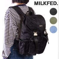 ミルクフェド MILKFED. ロゴプレート バックパック [103241053005 SS24] LOGO PLATE BACKPACK メンズ・レディース 鞄 リュック デイパック|MILKFED