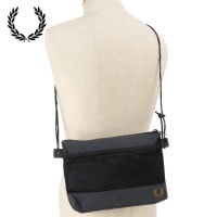 ̵ۥեåɥڥ꡼ FRED PERRY 󥯥 ʥå åХå [L7287-297 SS24] CRINKLE NYLON MESH SACOCHE BAG 󥺡ǥ  Хå ANCHOR-GREY ڥ᡼