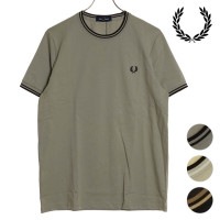 ̵ۥեåɥڥ꡼ FRED PERRY  ĥ ƥåץ T [M1588 SS24] TWIN TIPPED T-SHIRT ȥåץ Ⱦµ 롼ͥå ڥ᡼