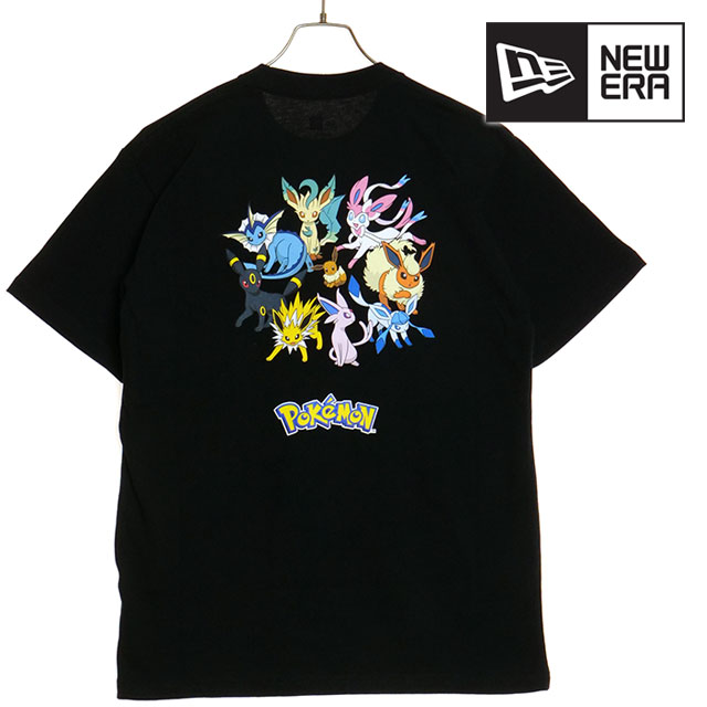 ̵ۥ˥塼 NEWERA  T ݥ ԥ奦 ֥ [14124672 SS24] S/S Cotton Tee POKEMON PIKACHU EEVEE ȥåץ Ⱦµ ֥å ڥ᡼