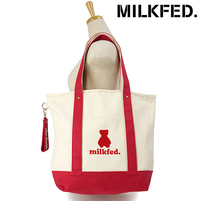 ̵ۡڥܡۥߥ륯ե MILKFED. ǥ ڡ ХȡȥХå [103241053009 SS24SPOT] MILKFED. AQO STUDIO SPACE CANVAS TOTE BAG  ݤХå WHITE