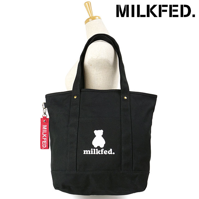 ̵ۡڥܡۥߥ륯ե MILKFED. ǥ ڡ ХȡȥХå [103241053009 SS24SPOT] MILKFED. AQO STUDIO SPACE CANVAS TOTE BAG  ݤХå BLACK