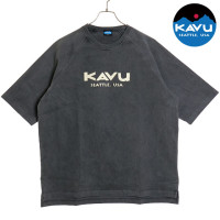 【送料無料】カブー KAVU メンズ ヘビーウェイトTシャツ [19821807 SS24] H/W Tee トップス 半袖 クルーネック ショートスリーブ Black|KAVU（カブー）