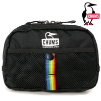 チャムス CHUMS スプリングデールポーチ [CH60-3753 SS24] Spring Dale Pouch メンズ・レディース 化粧ポーチ アクセサリーポーチ Black/Rainbow 【メ