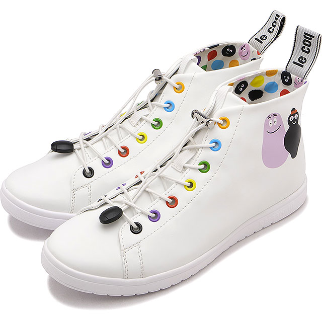 【SALE】ルコック le coq sportif レディース スニーカー LA アルマ ミッド II T+R BB [QY3XJD01WH SS24] LA ALMA MID II T+R BB 靴 レインシューズ 限定モデル 防水 バーバパパ コラボ WHITE【s】