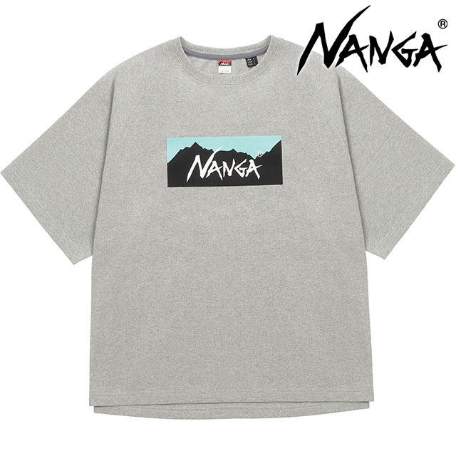 ̵ۥʥ NANGA  ϥ֥å ܥå 롼եåȥƥ [NW2311-1G209 SS24] ECO HYBRID BOX LOGO LOOSE FIT TEE ȥåץ ȾµT 롼륨å ȥɥ L.GRYTRQ