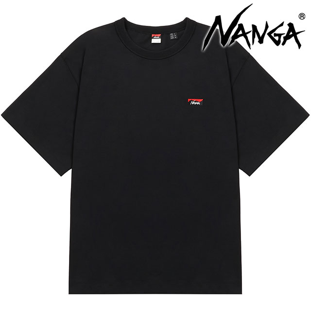 ̵ۥʥ NANGA  ϥ֥å ܥå ֥꡼ƥ [NW2411-1G804-A SS24] ECO HYBRID BOX LOGO EMBROIDERY TEE ȥåץ ȾµT ȥɥ BLK ڥ᡼