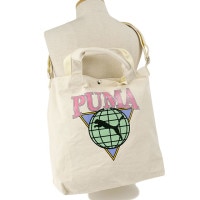 ס PUMA 14L ۥȡȥХåCOTTON [J20302 SS24] 󥺡ǥ  Хå 󥷥 2WAY WHITE