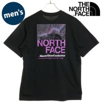 ザ・ノース・フェイス THE NORTH FACE メンズ ショートスリーブハーフスウィッチングロゴティー [NT32458-K SS24] S/S Half Switching Logo Tee T