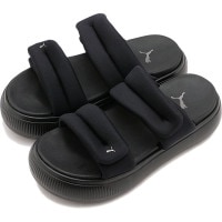 ס PUMA ǥ  ޥ ѥե 饤  [399450-02 SS24] Mayu Puffy Slides Wns 饤ɥ  PUMA-Black/PUMA-Aged-Silver