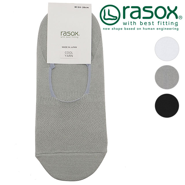 ラソックス rasox 靴下 ファインクール・カバー [CA241CO01 SS24] メンズ・レディース 日本製 フットカバー スニーカーソックス 【メール便配送】