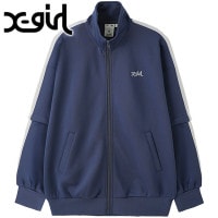 【SALE】エックスガール X-girl ツーウェイ ジャージトラックジャケット [105243012006 FW24] 2WAY JERSEY TRACK JACKET レディース トップス トラッ